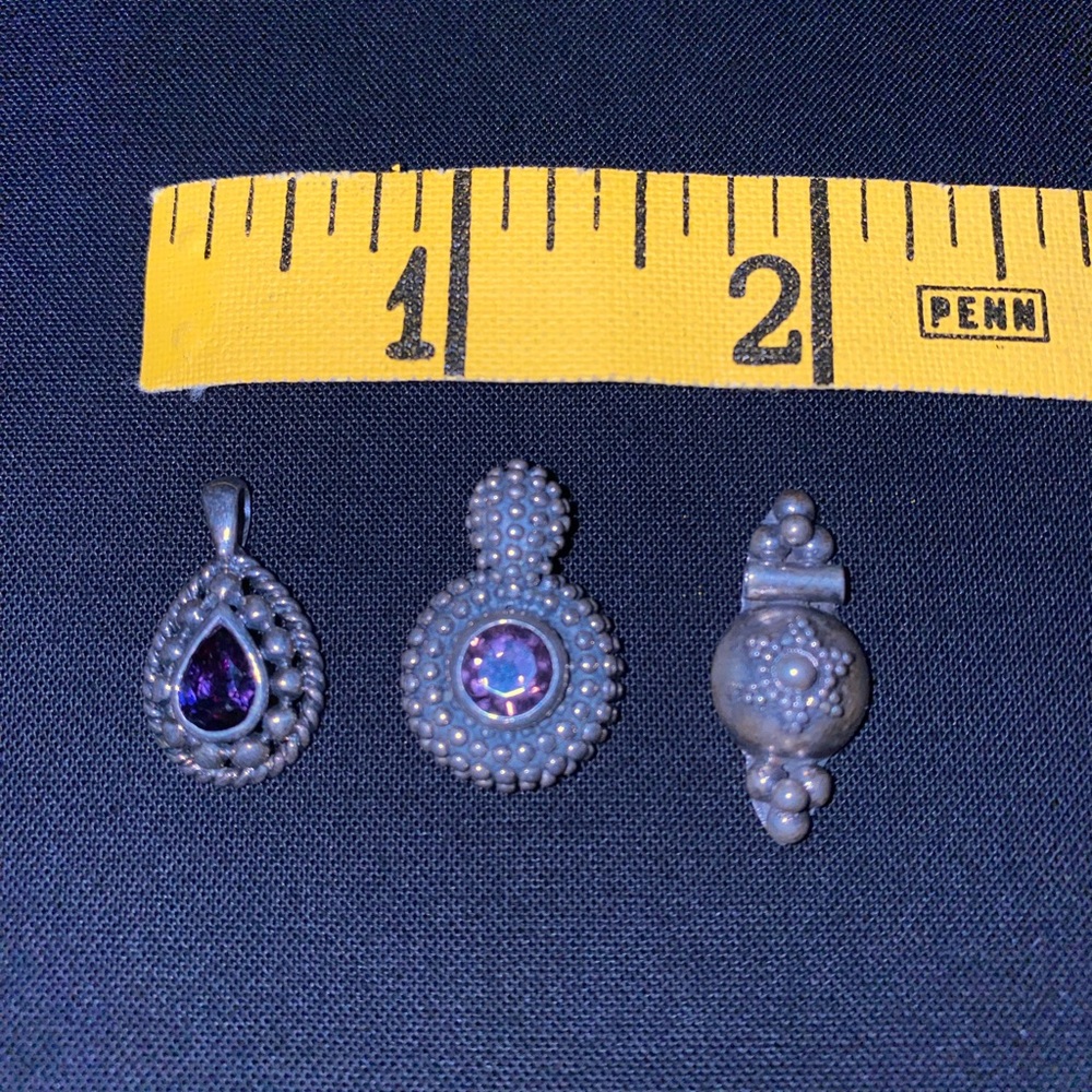 Sterling Silver pendants (3)